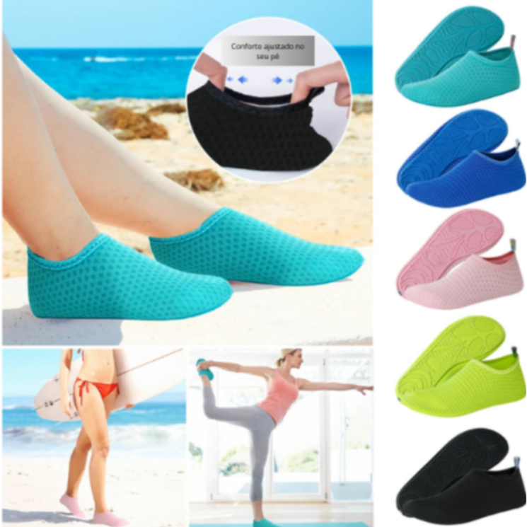 Sapato confortável de água - Feito para praia e natação com conforto que irá te surpreender